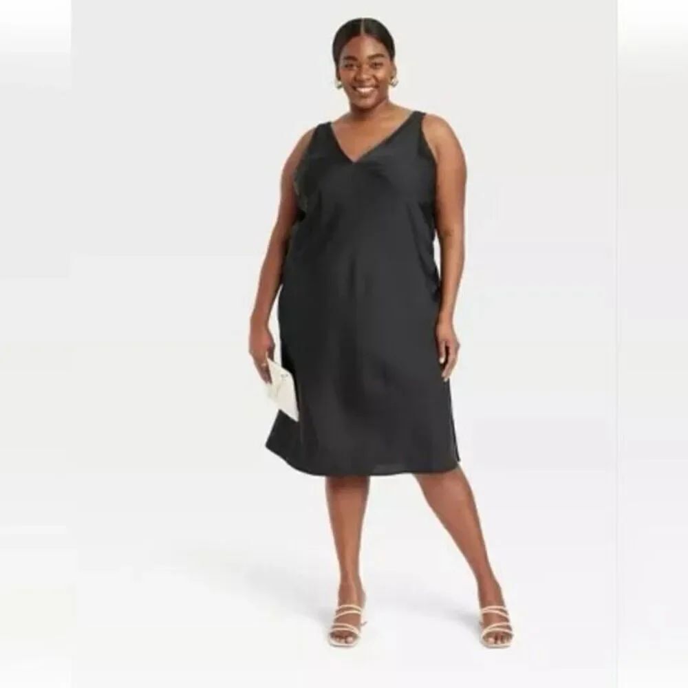 ✨A New Day Black Women's Slip Sz Large Dress✨